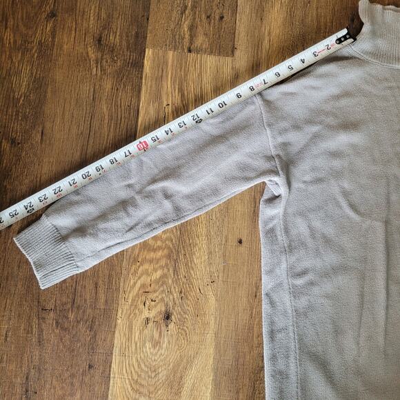 Melrose and Market Womens Gray Sweater Size Medium Oversized Mock Neck - Picture 5 of 12